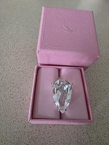 Böyük kristal daşlı klips sırğa - Növ: klips (qulaq deşmədən