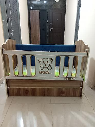 ucuz kravat: Oğlan və qız üçün, Dördbucaq, Beşik, Matras ilə, Yellənmə mexanizmsiz — 3