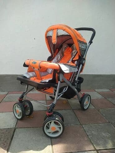 usaq pencekleri: Uşaq arabası – portativ, çoxfunksiyalı model (narıncı-boz rəng). - — 1