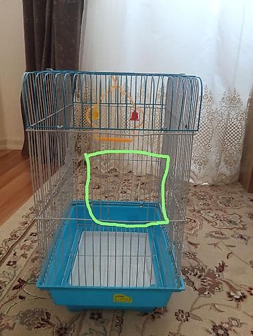 quş qefes: Quş qəfəsi – orta ölçü - Material: metal barmaqlaqları, möhkəm — 4