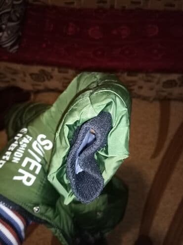 детская зимняя парка: Uşaq üçün qışlıq parka - Rəng: zeytun-yaşıl Uşaq gödəkçəsi Şəki — 1