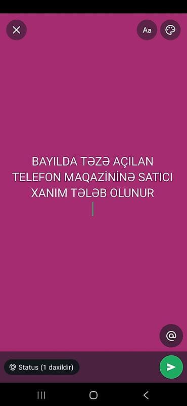 ucuz utu: Satış məsləhətçisi tələb olunur, Yalnız qadınlar üçün — 1