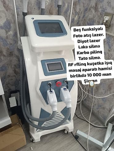 Beş funksiyalı estetik aparat Xüsusiyyətlər: - Foto atış lazer