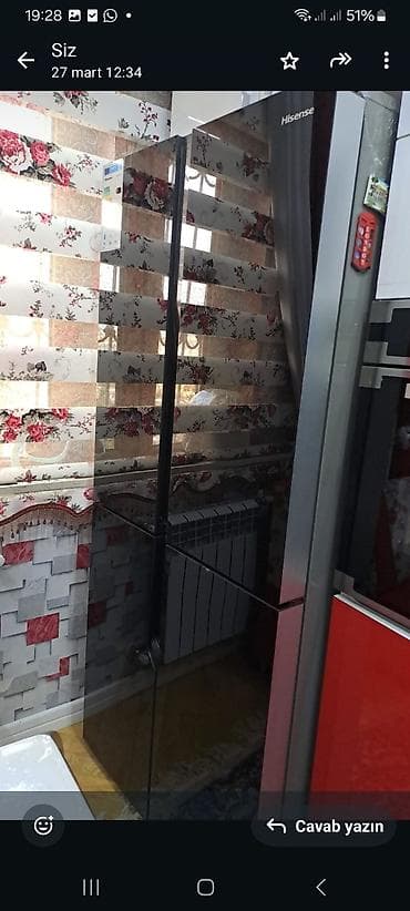 kicik soyuducu: İşlənmiş 4 qapılı Hisense Soyuducu Satılır, rəng - Qara — 2