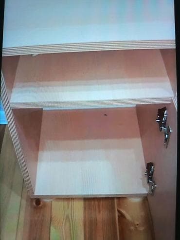 Kontrplakdan hazırlanmış kompakt şkaf/qutu tipli tumbə. - Material