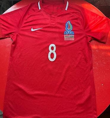 nike corab: Futbolka, Nike, M, rəng - Qırmızı — 1