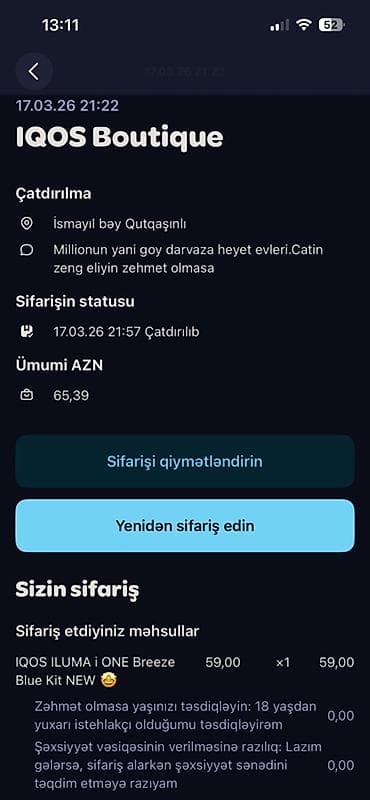 blendir: Resmi Iqosun ozunnen almisham cox az istifade olunub yeniden secilmir — 2
