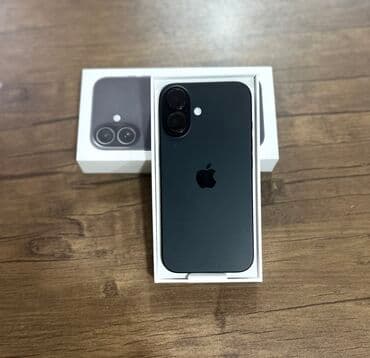i̇pone 6: IPhone 16, 128 GB, Black Titanium, Zəmanət, Sənədlərlə, Face ID — 1
