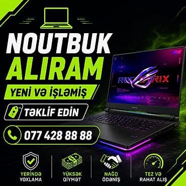 2 ci el ipad: YUKSEK QİYMETE NOUTBUK ALIRAM YENİ VE İŞLƏMİŞ TEKLİF EDİN — 1