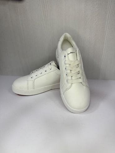 Unisex gündəlik krossovkalar – Santoni yazılı model - Rənglər: ağ — 5