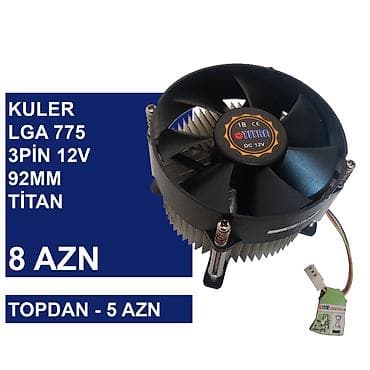 Kulerlər “775 socket 12v 3/4pin” ⭐Kuler 775 socket 12v 3pin - 8 AZN — 6