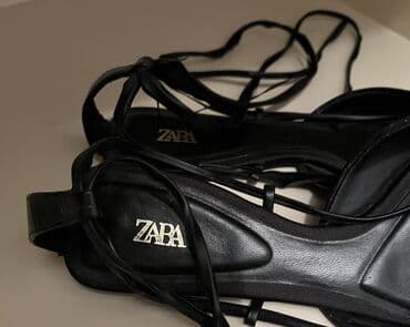 səndəl: Zara, Ölçü: 36, rəng - Qara, Yeni — 5