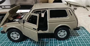 baqaji: Miqyaslı kolleksiya modeli – Lada Niva 4x4 (SUV) - Korpus rəngi: bej — 5
