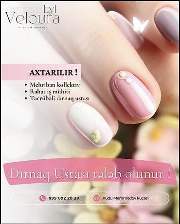 Lyl Veloura Gözəllik Mərkəzi – peşəkar komandaya qoşulmaq üçün