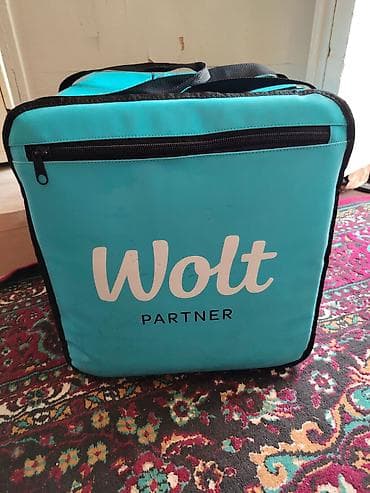Wolt Partner termo çatdırılma çantası - Rəng: mavi (Wolt loqolu) -