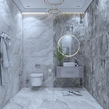 Avto xidmətlər: Kafel Metlaq ustasi - Müasir, minimalist üslubda layihələndirmə: boz — 1