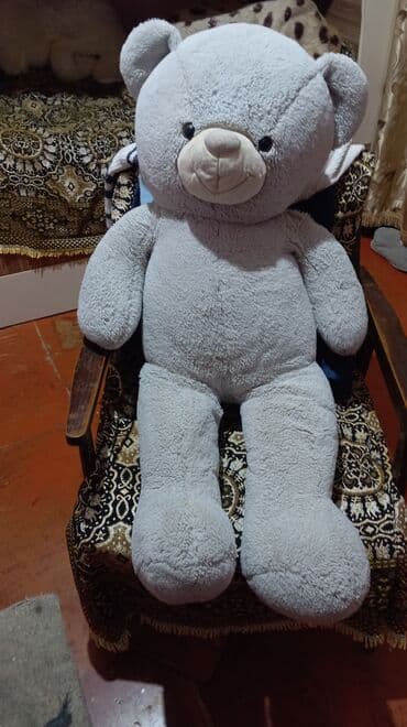Игрушки: Oyuncaq ayı dəsti - Böyük boz plyuş ayı: hündürlüyü təxminən 120–140 — 1
