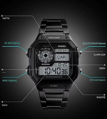 saat armani: Əsas Özəllikləri: • İkili Zaman (Dual Time): Eyni anda iki fərqli saat — 3