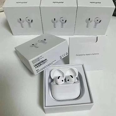 Apple AirPods 4 (model A3050/A3053/A3058) - Qulaqcıq forması: Açıq at lalafo.az Apple AirPods 4 (model A3050/A3053/A3058) - Qulaqcıq forması: Açıq