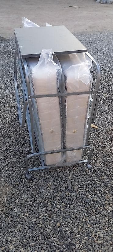 кушетка для массажа складная бу: Новый, Раскладушка с матрасом — 4