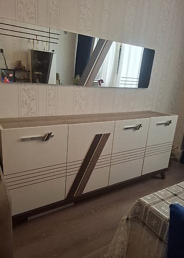 goran mebel: Mebel dəsti – bufet və divar güzgüsü - Üslub: müasir, minimal xətlər — 1
