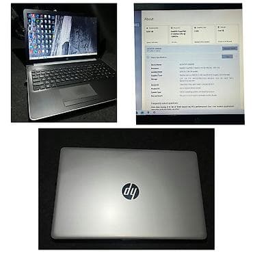 macbook 2 el: HP noutbuk - Model: HP (gümüşü qapaq, tam klaviatura və toxunma — 1