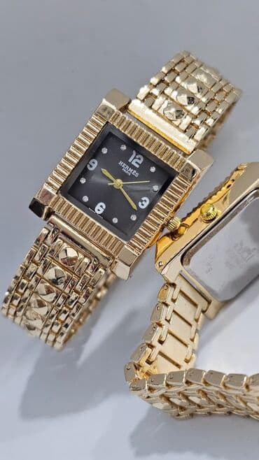 Qadın ayaqqabıları: Yeni, Qol saatı, Versace, rəng - Qızılı — 8