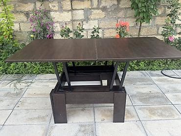 Jurnal masası, İşlənmiş, Transformer, MDF, Kvadrat masa