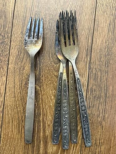 Вилки: Məhsul: Antik üslublu metal çəngəl dəsti - Ümumi say: 5 ədəd melixor — 1