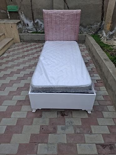 Çarpayılar: Yeni, Təknəfərlik çarpayı, Bazalı, Matras ilə, Siyirməsiz, Azərbaycan — 3