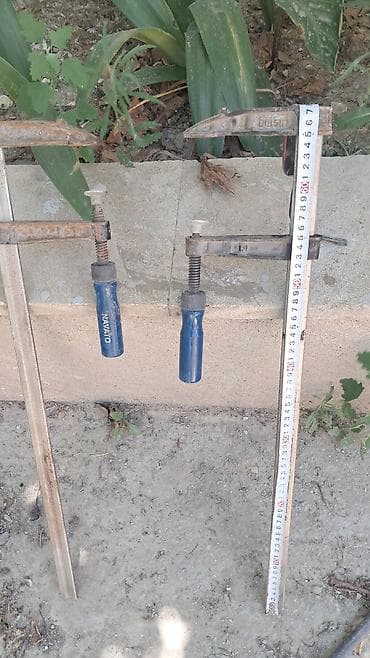 mengene satilir: Metall sıxaclar (F-clamp/Barmaq sıxac) dəsti - Növ: vintli F-tip — 3