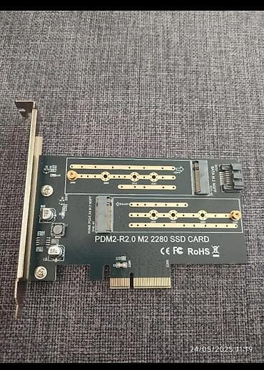 PDM2‑R2.0 M.2 2280 SSD PCIe adapter kartı Xüsusiyyətlər: - PCIe x4