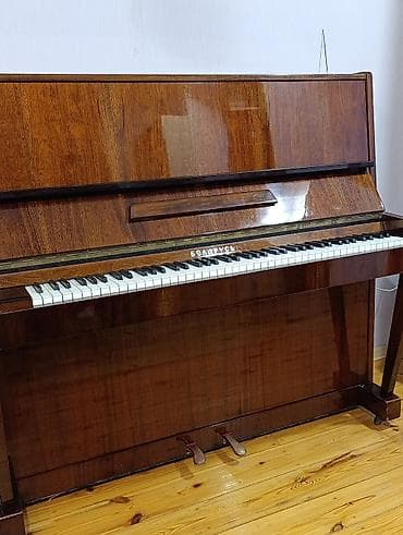 dinamik dayağı: Belarus (Беларусь) upright piano - Korpus: tünd qəhvəyi parlaq taxta — 2