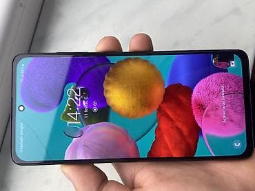 samsung tab e qiymeti: Samsung Galaxy A51, 64 GB, rəng - Qara, Barmaq izi — 1