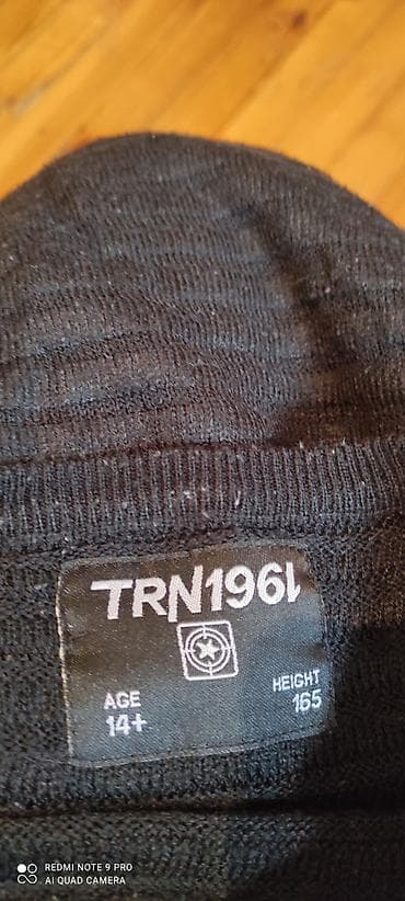 30 de facto sweatshirt: 2 ədəd yeniyetmə köynəyi/sviter dəsti.15 man - Qara trikotaj sviter — 4