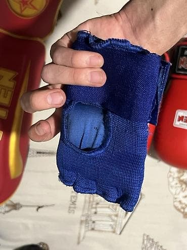 boks aparatı: Boks/MMA komplekti - TOP TEN brendi: 1 cüt qırmızı boks əlcəyi — 3