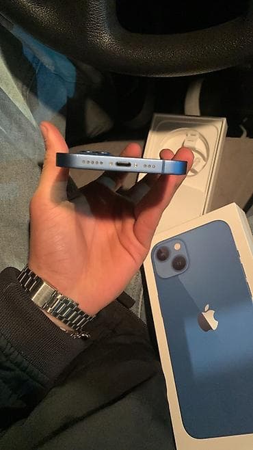 IPhone 13, 128 ГБ, Голубой, Гарантия, Беспроводная зарядка, Face ID — 5