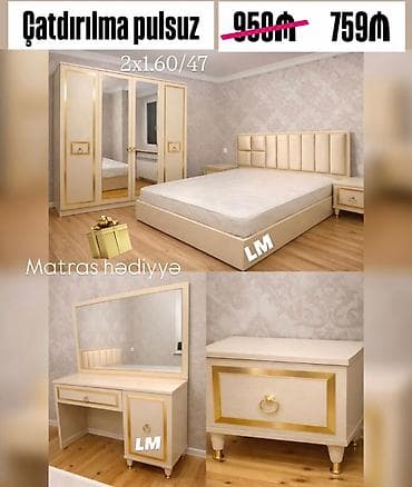 *Yataq dəsti* *Sifarişlə və yeni* Qiymət : *759₼* Dəstə daxildir