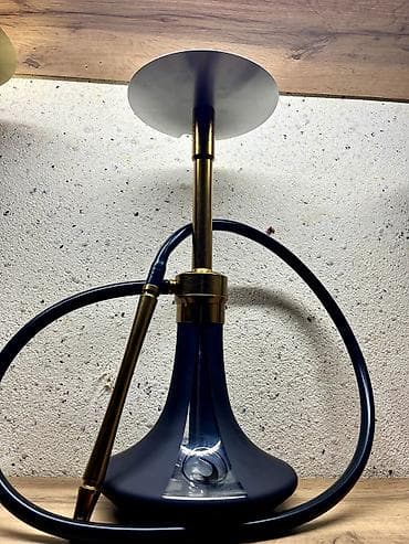 Nəcisən və şık dizaynlı qəlyan seti - Müasir, konus formalı şüşə