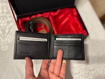 Zərgərlik əşyaları: Pulqabı, Təbii dəri, Yeni — 3