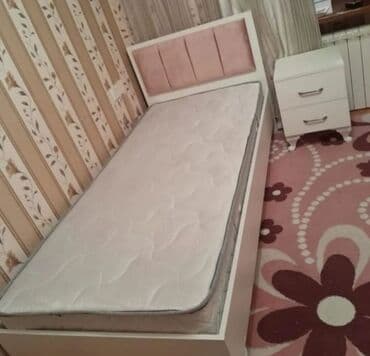 Гостиные гарнитуры: Новый, Односпальная кровать, С подъемным механизмом, С матрасом, Без выдвижных ящиков, Азербайджан — 1