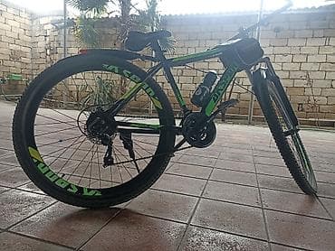 24 vesebet: Dağ/şəhər tipli velosiped – Asdon (yaşıl/qara dizayn) Xüsusiyyətlər — 4