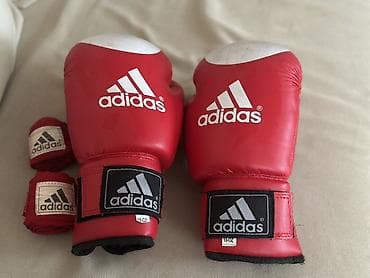 Adidas boks dəsti – əlcək və bintlər - Brend: Adidas - Rəng: qırmızı