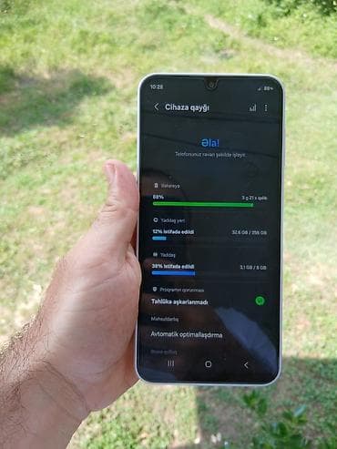 iphone 15 pro max 2 ci el: Samsung Galaxy A16, 256 GB, rəng - Ağ, İki sim kartlı — 1