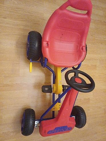 Uşaq pedallı kart – GTOYS BB SPEEDCAR - Rəng: qırmızı-göy-sarı - 4 — 3