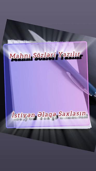 Xidmət: Mahnı sözləri yazılması - Janrlar: pop, rap/hip-hop, R&B — 1
