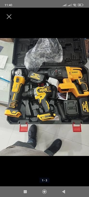 direller: DEWALT akkumulayatorlu alətlər dəsti – professional və ev işləri üçün — 1