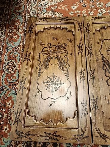 Əl işı – taxta nərd (backgammon) dəsti - Material: tam ağac (bərk — 3