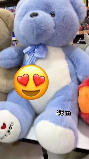 Мягкие игрушки: Yumşaq oyuncaqlar – müxtəlif modellər - Pembe dovşan plyuş: iri qara — 5
