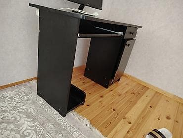 Düz masa, Polkalı, Siyirməli, Mat laminat, Zəmanətsiz, Kredit yoxdur — 2